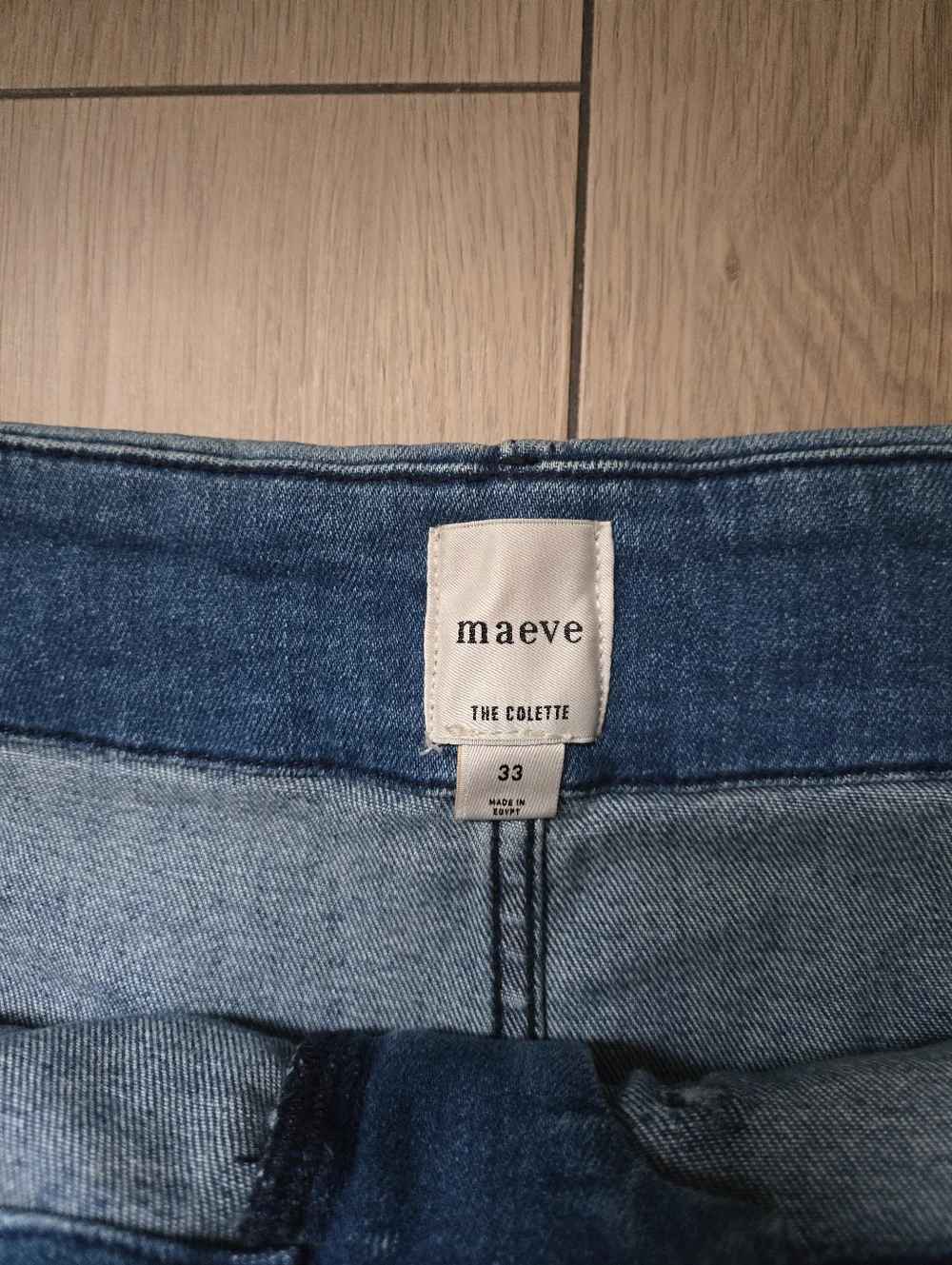 Anthropologie Maeve The Colette Crop High-Rise Wide-Leg Jeans Size 33 - Picture 5 of 10